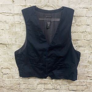 Lucky Brand Navy Blue Cotton Suit Homecoming Dance Vest